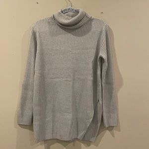 Super soft asymmetrical long sweater